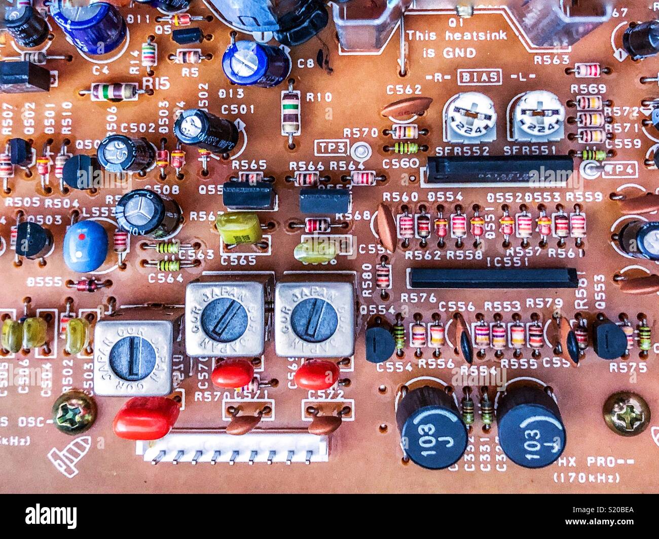 Circuit electronic board Stock Photo Alamy