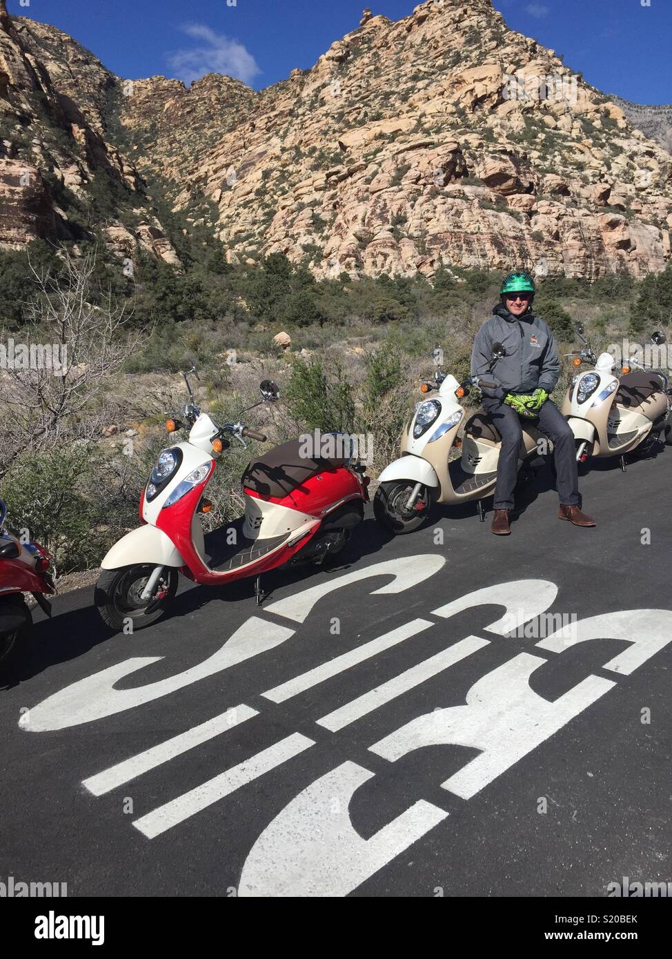 Scooter tour hires stock photography and images Alamy
