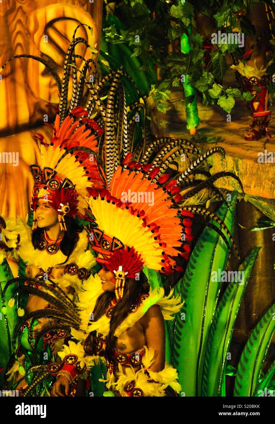 Rio Carnival parade dancers - Smartphone Captured Stock Image