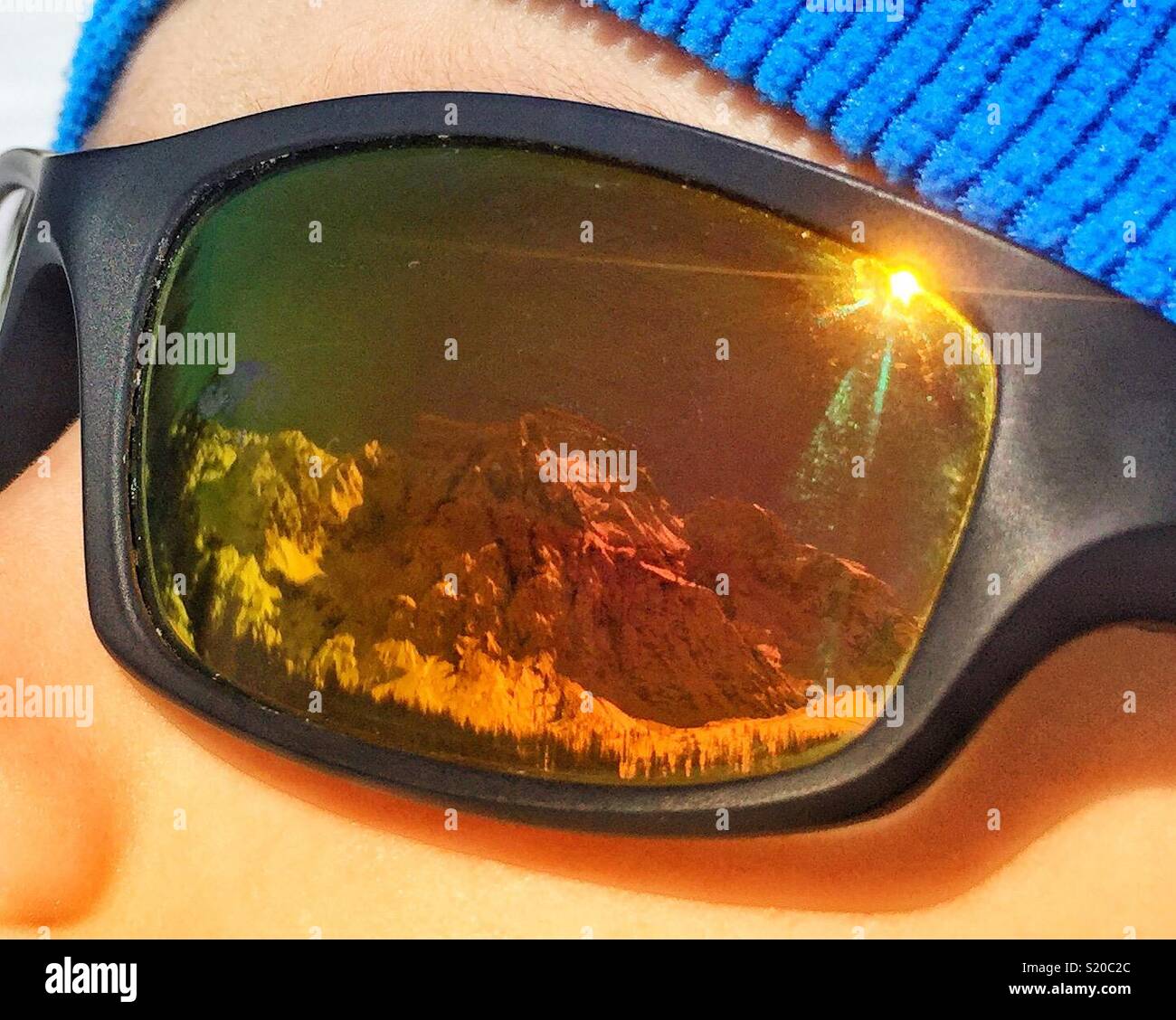 Mountain reflected - Smartphone Captured Stock Image
