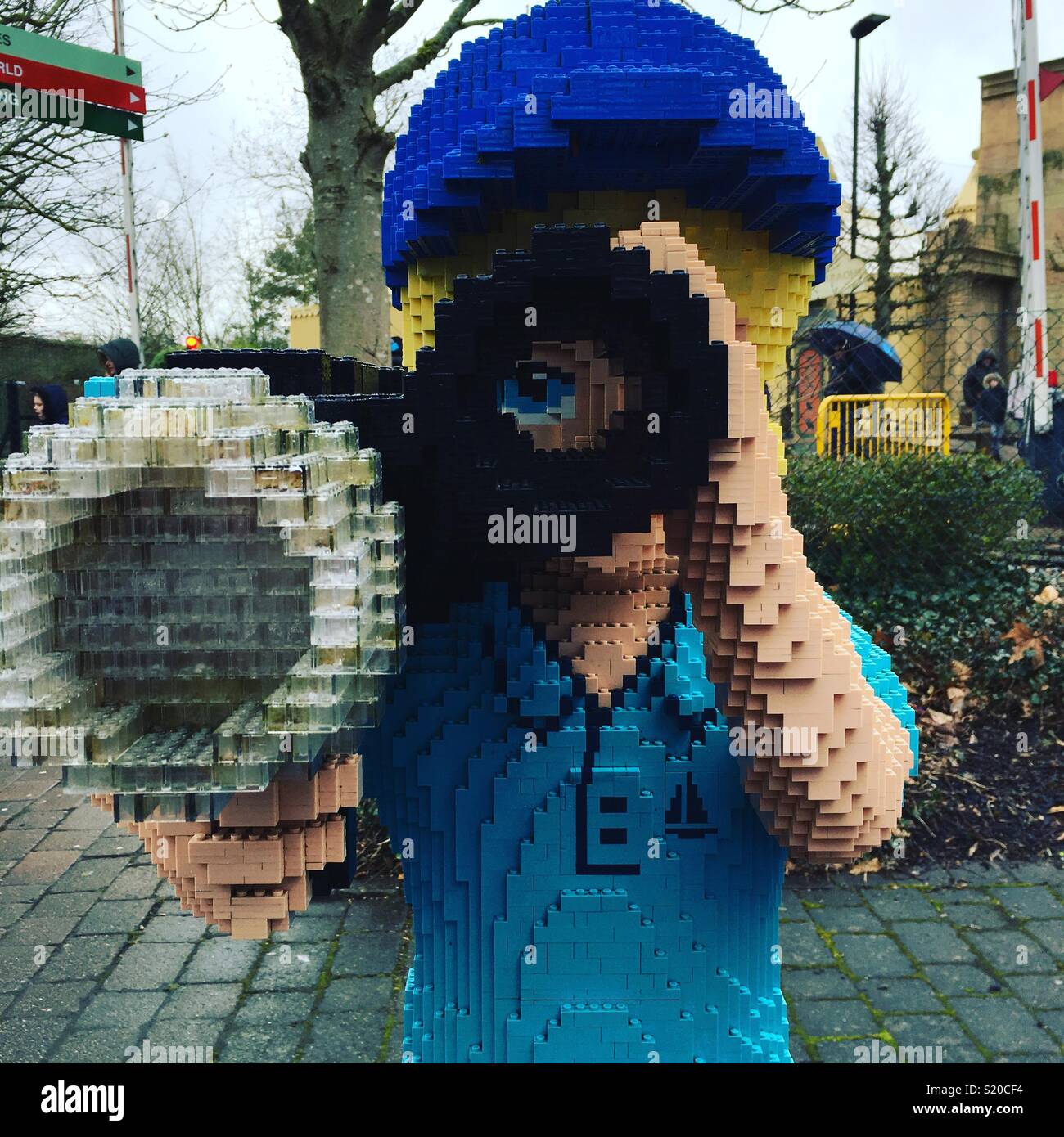 Lego camera man at Legoland - Smartphone Captured Stock Image