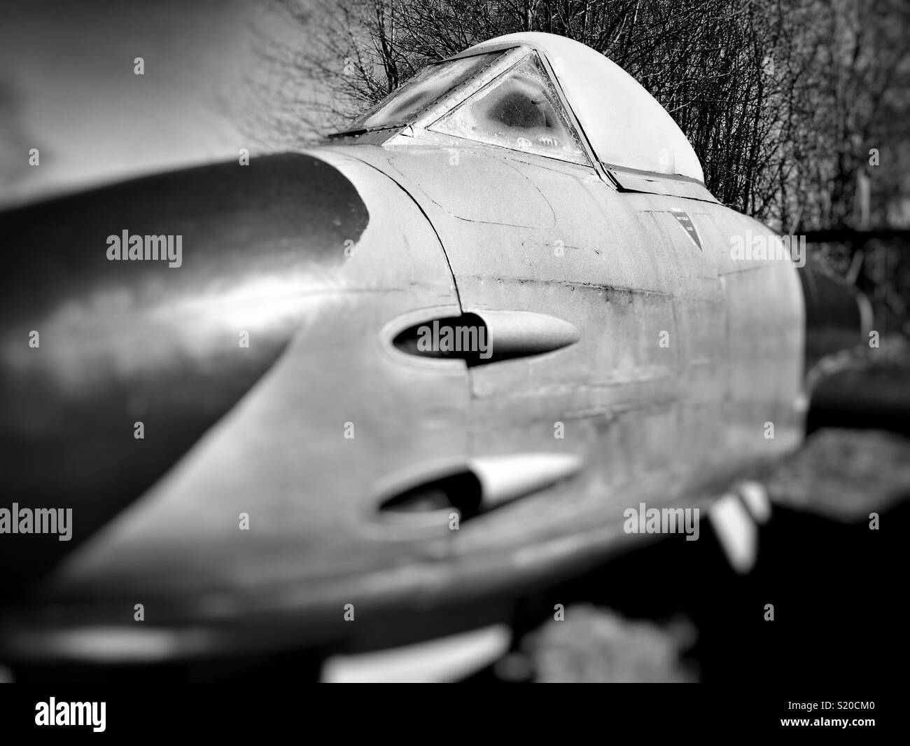 Gloster Meteor Cold War Fighter jet - Smartphone Captured Stock Image