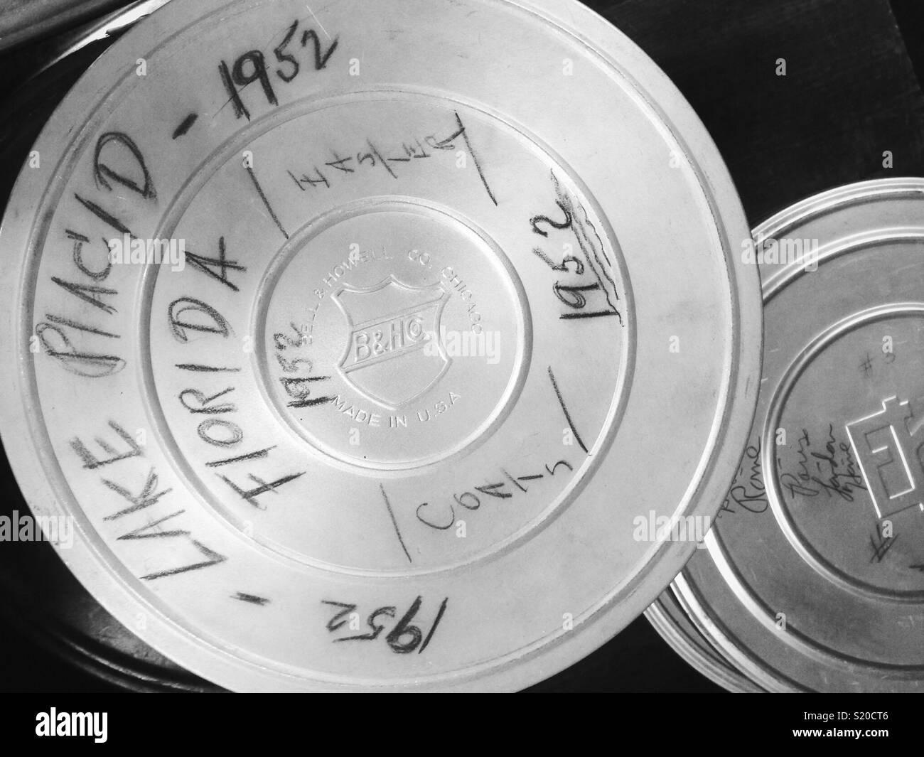 Reel Vintage Film canister Stock Photo - Alamy