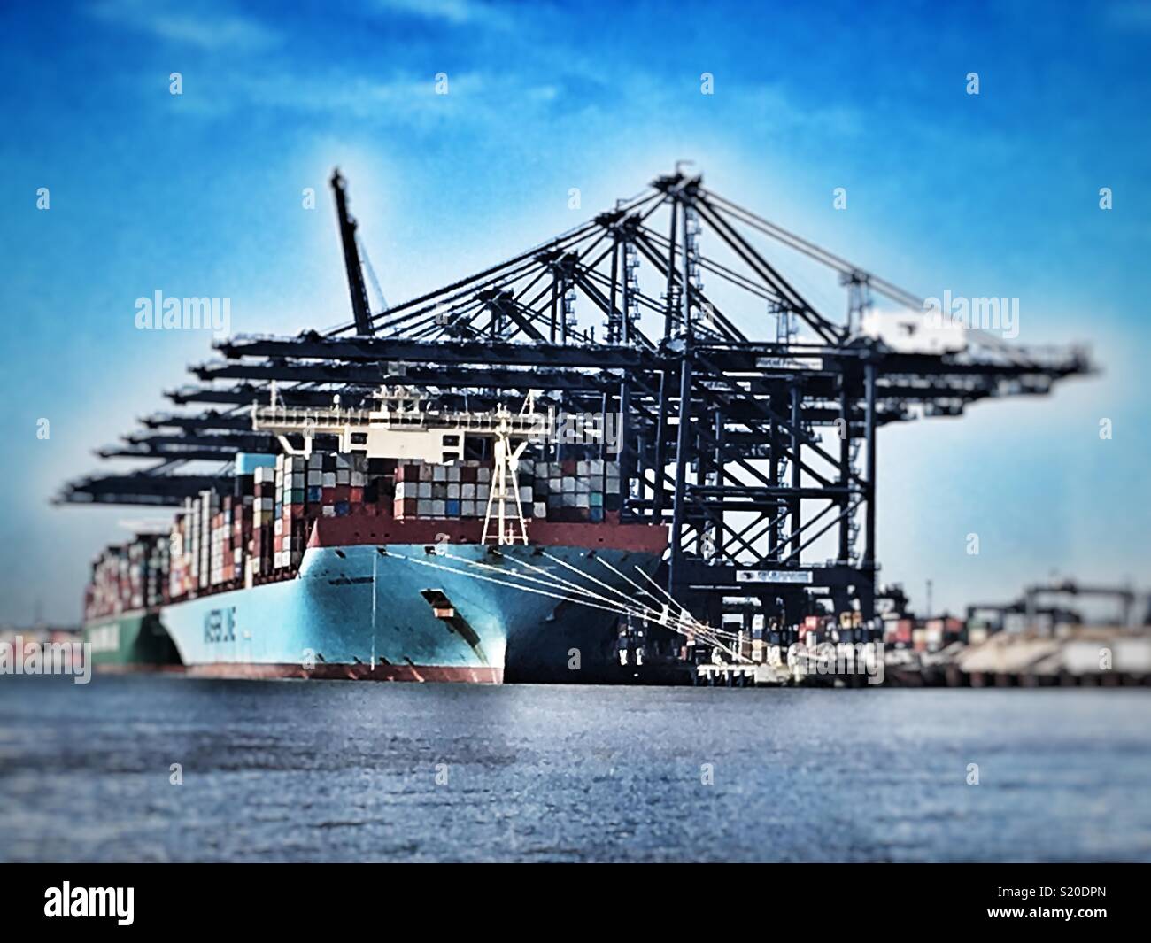 Port of Felixstowe - Smartphone Captured Stock Image