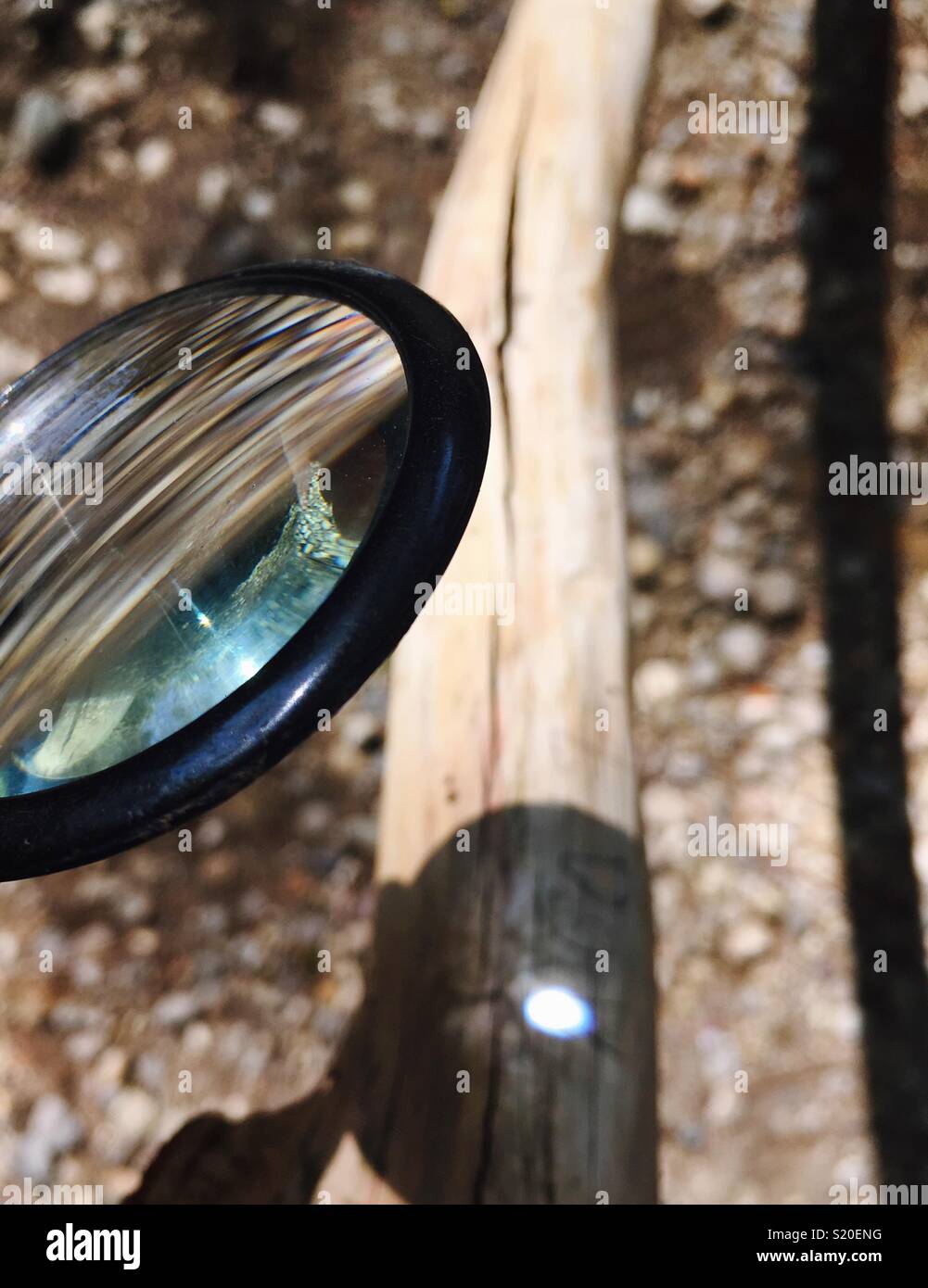 Burning lens Stock Photo Alamy