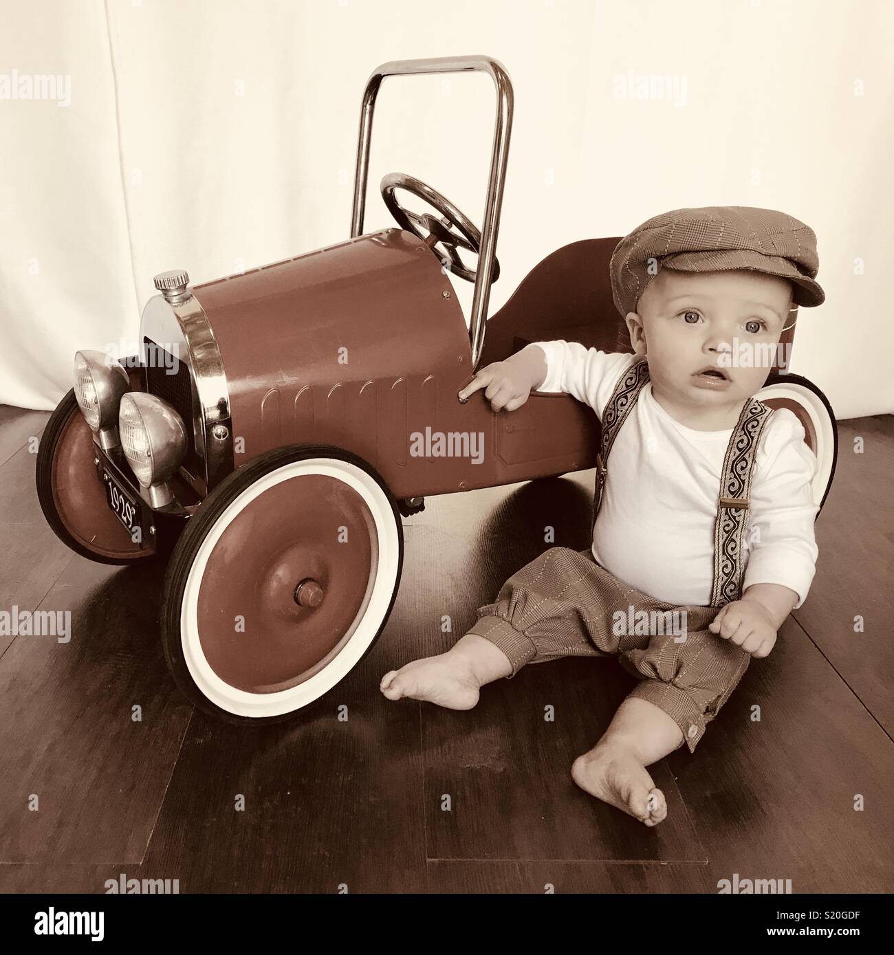Baby top newsboy outfit