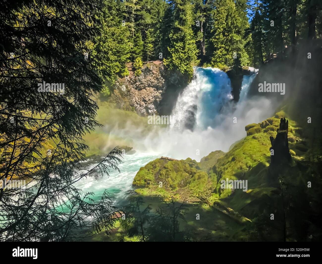 McKenzie Pass Falls. Oregon Stock Photo