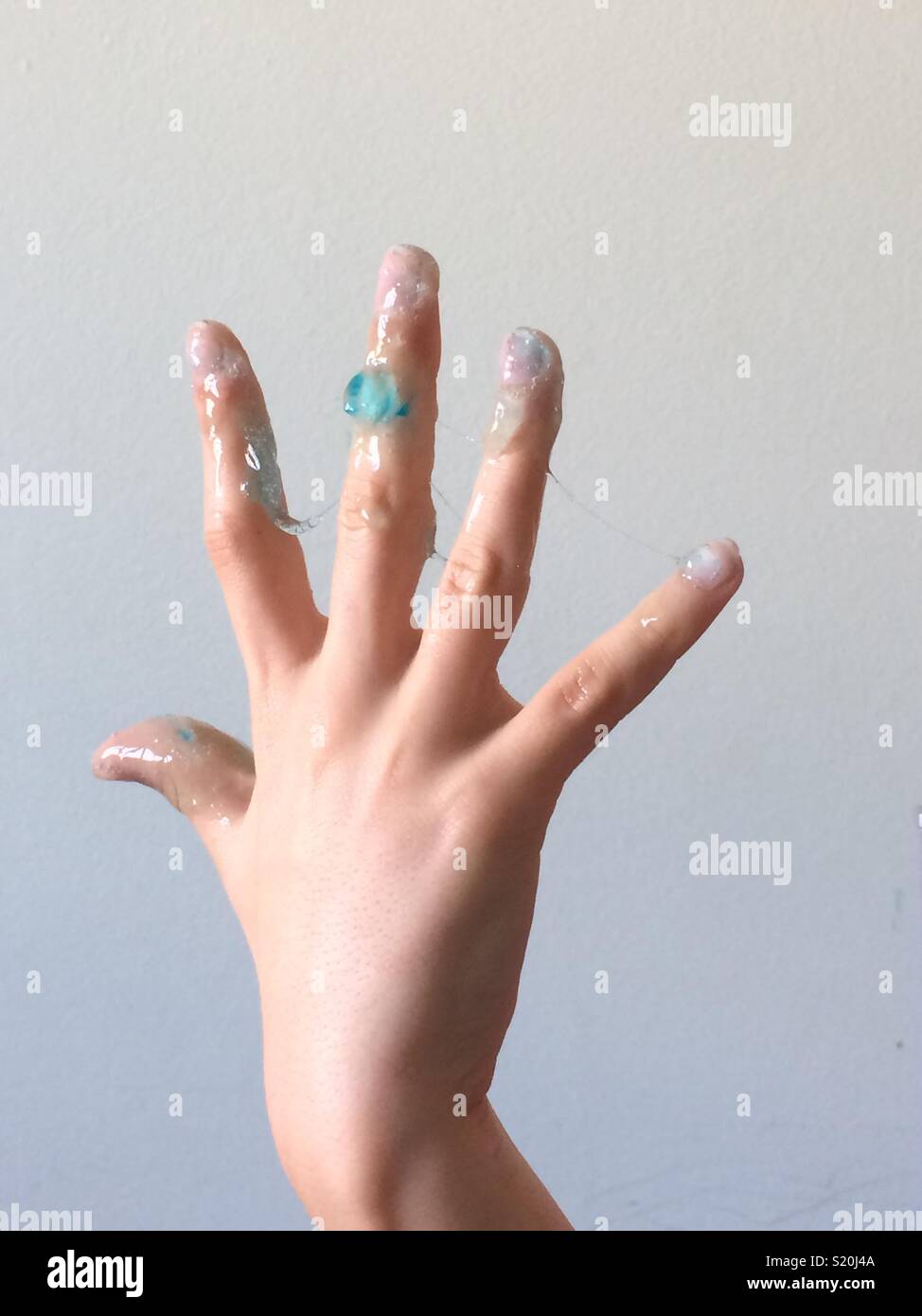 Slimy hand. Stock Photo