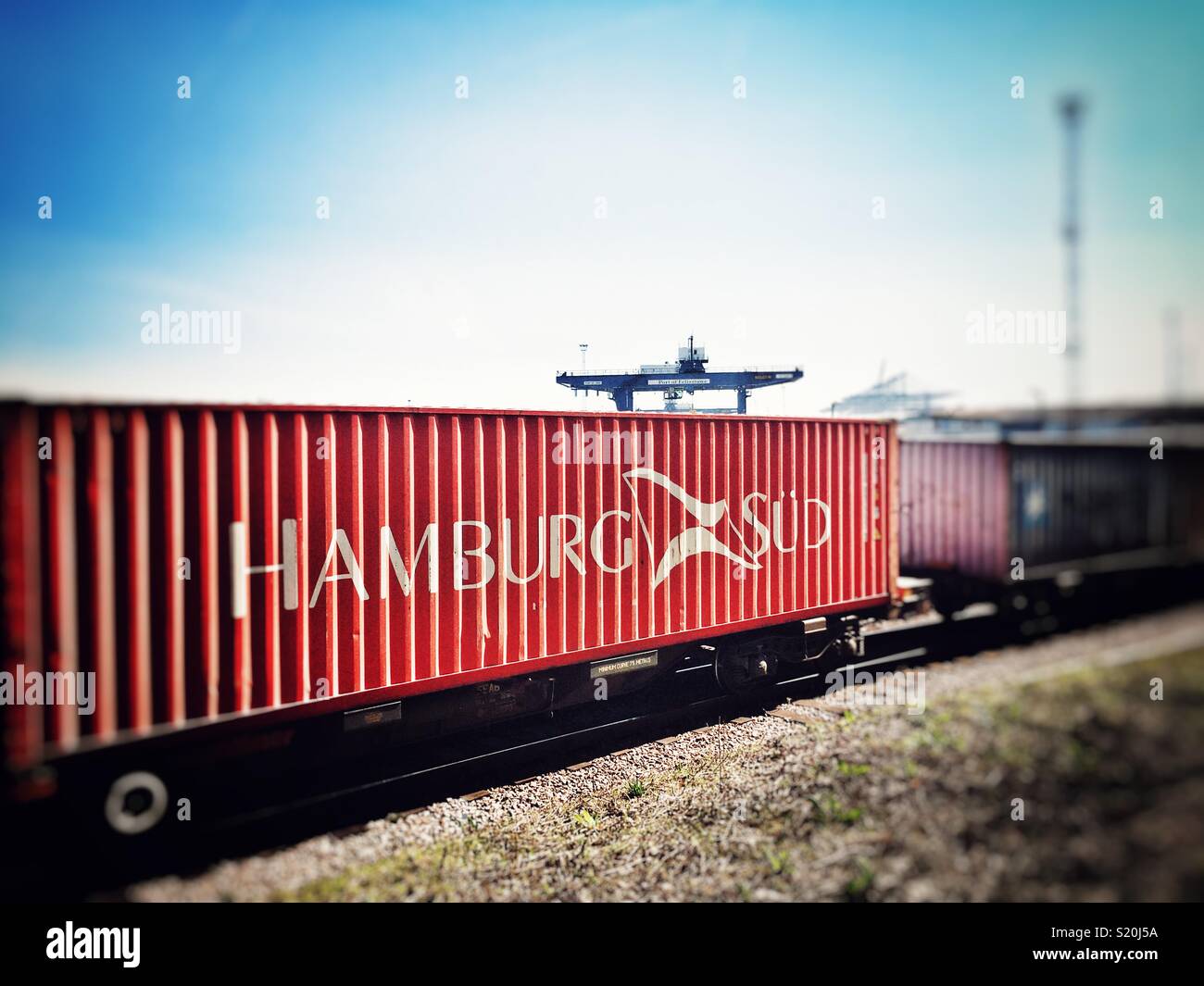 Rail freight - Smartphone Captured Stock Image