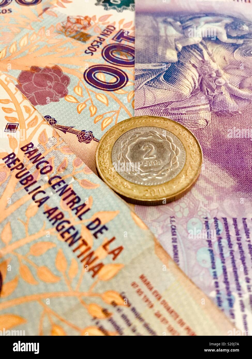 Money pesos argentina - Smartphone Captured Stock Image