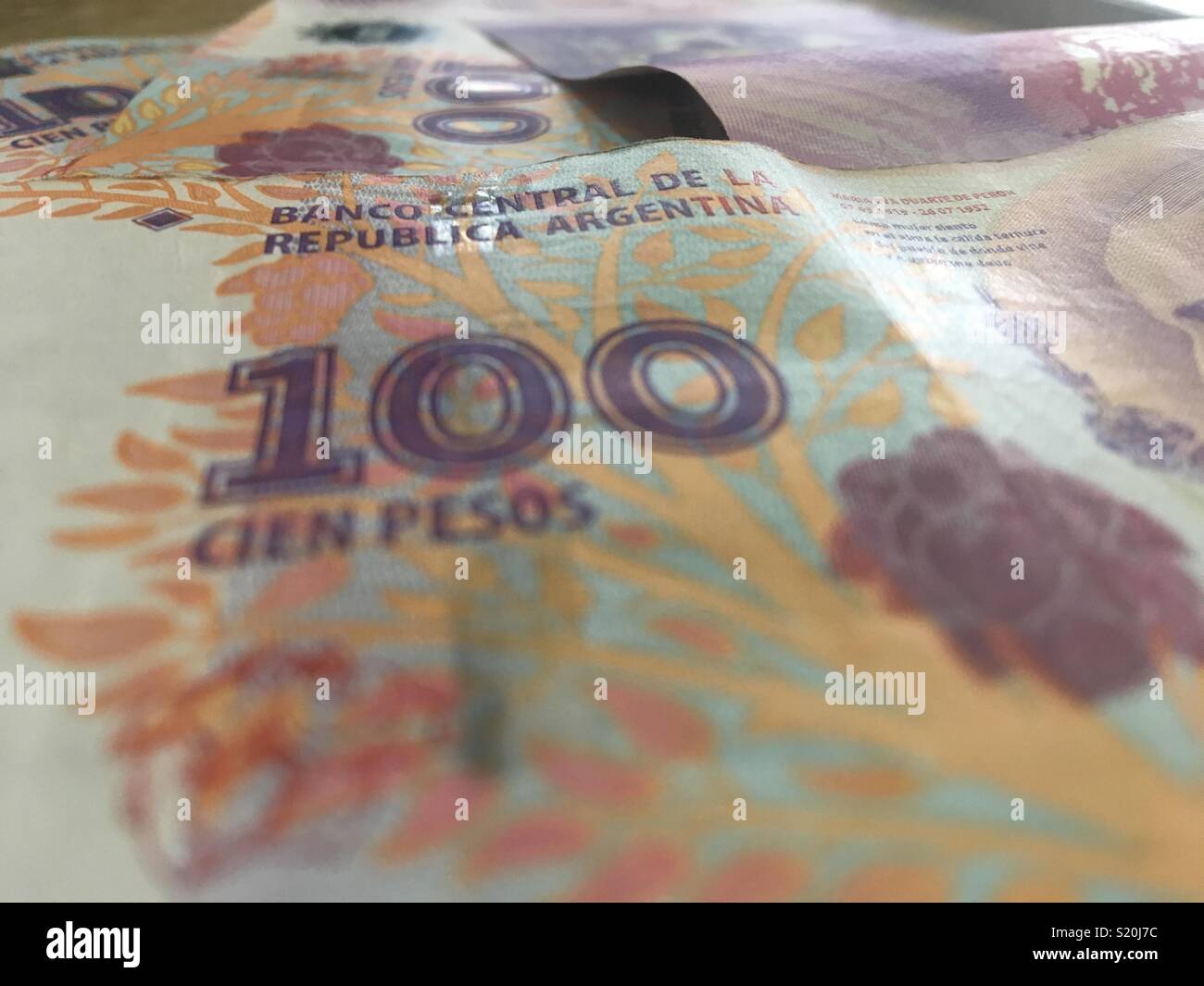 Money pesos argentina - Smartphone Captured Stock Image