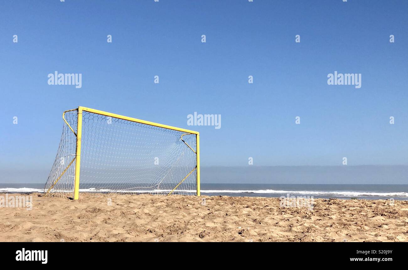 Beach soccer goal Stock Photo Alamy