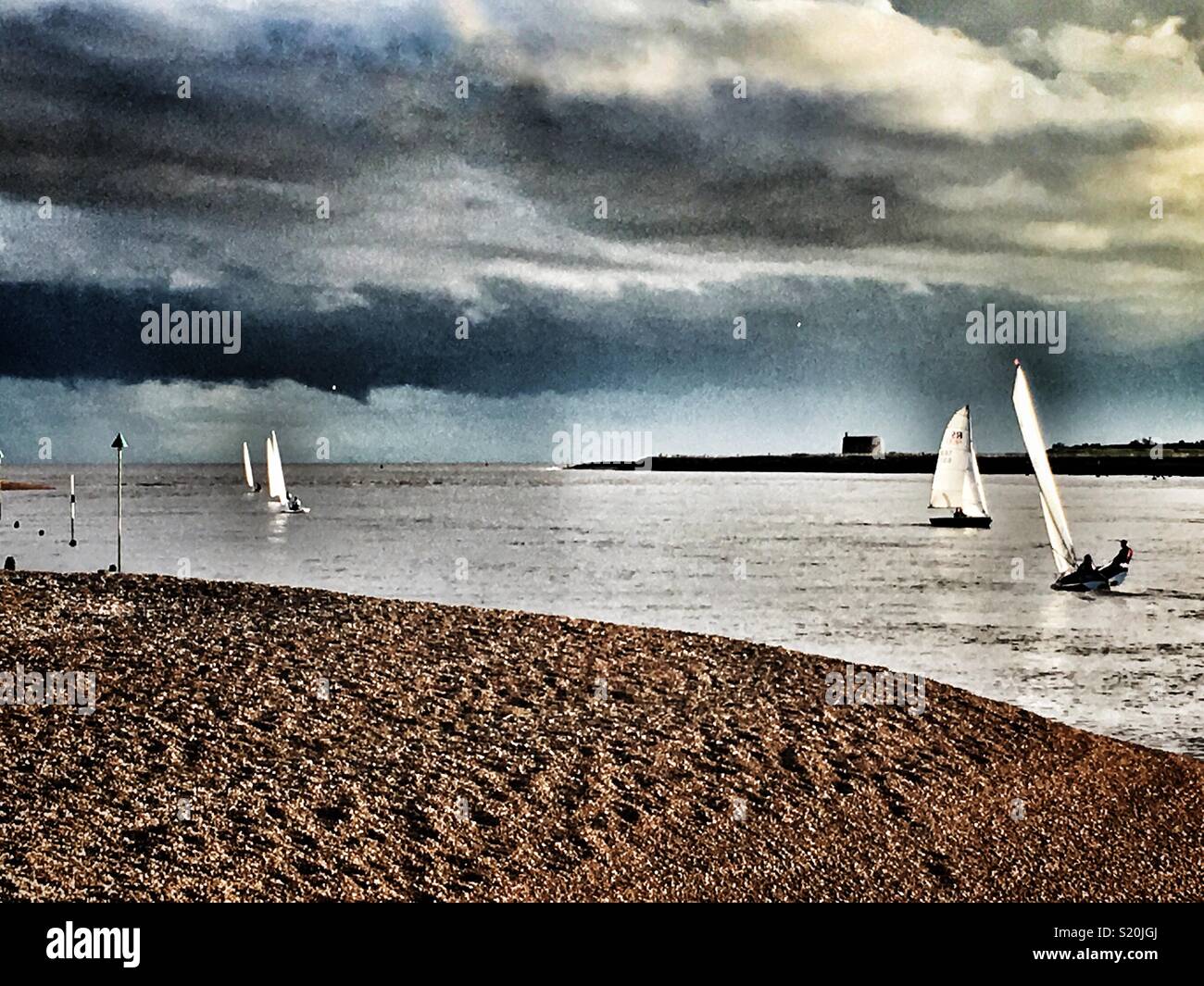 Felixstowe Ferry Sailing Club Suffolk UK Stock Photo