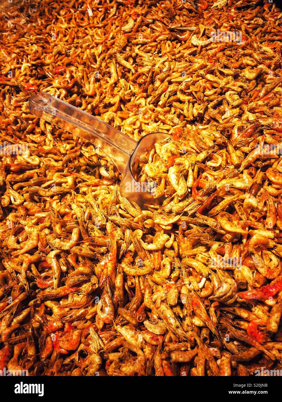 Dried shrimp in Chinese supermarket Stock Photo Alamy