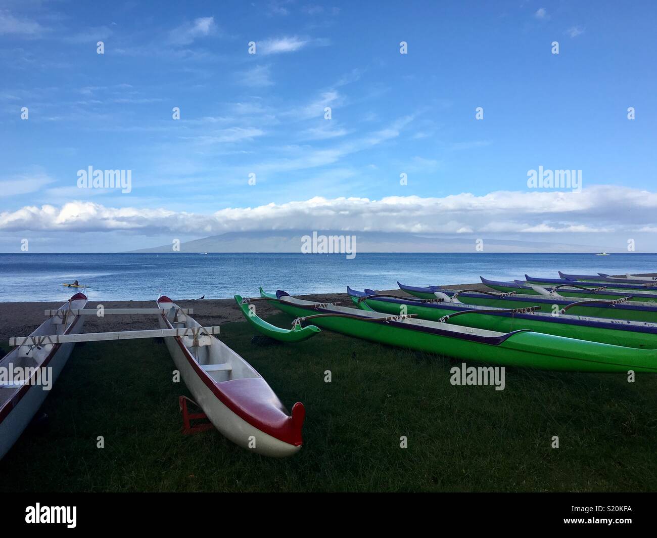 Lahaina, Maui Outrigger Canoe Club Stock Photo Alamy