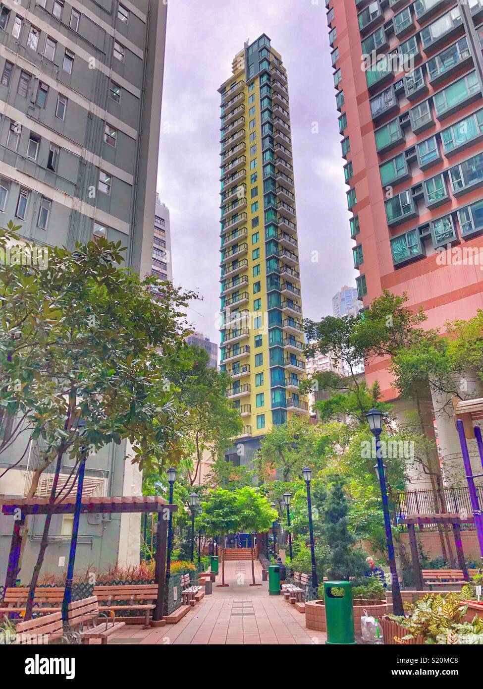 Hong Kong neighbourhood. - Smartphone Captured Stock Image