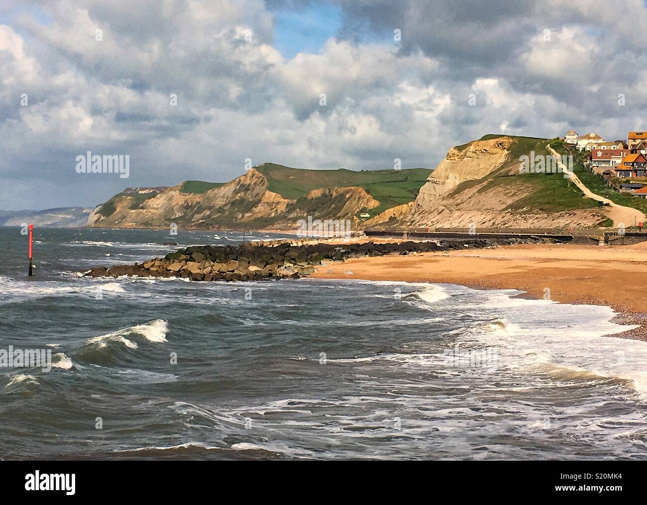 Dorset coastline looking west from West Bay U.K. Stock Photo