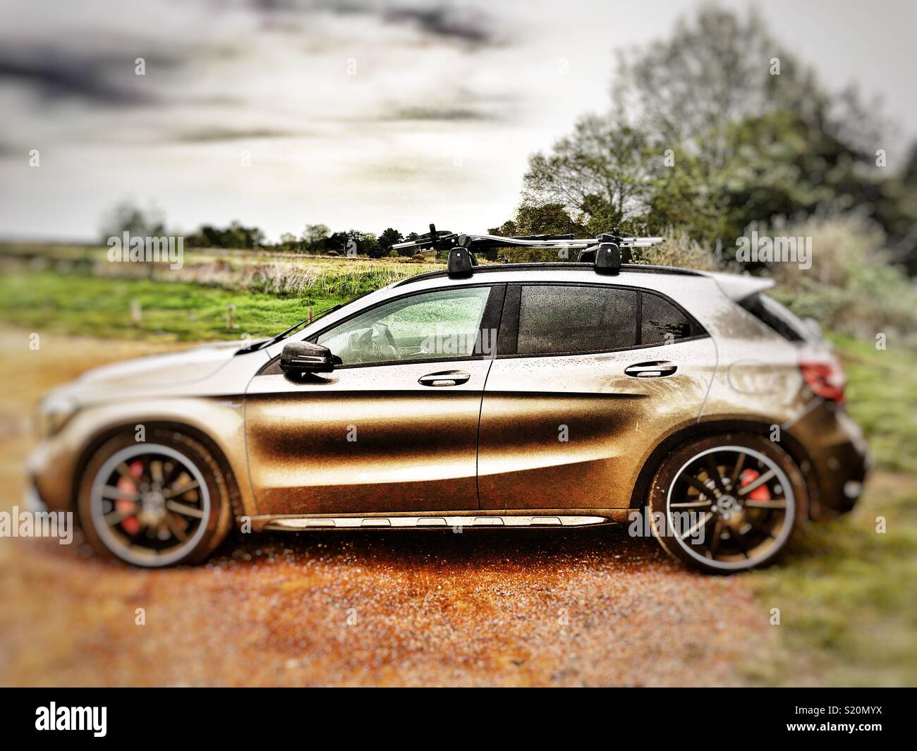 Mercedes GLA 45 car - Smartphone Captured Stock Image