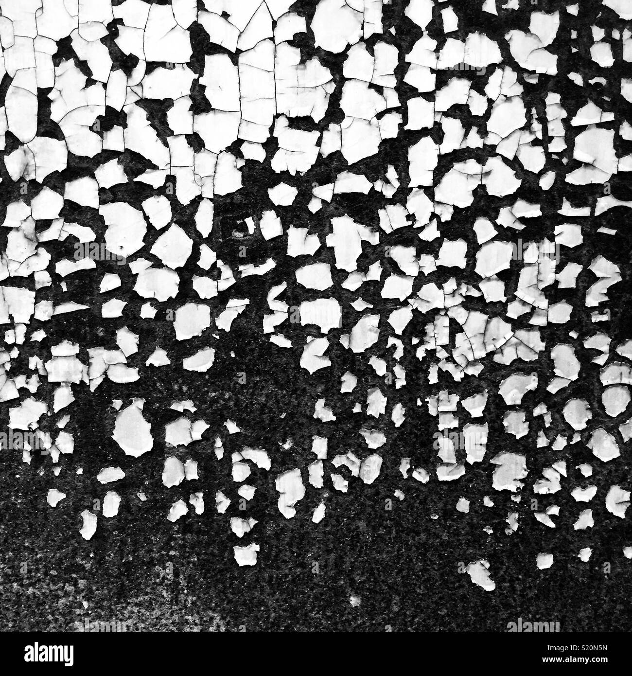 Peeling paint on a rusty metal door, Luk Keng, New Territories, Hong Kong - Smartphone Captured Stock Image