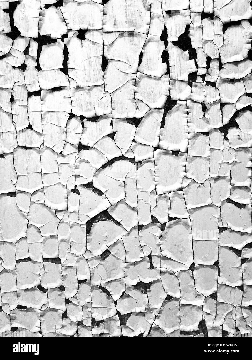 Peeling paint on a rusty metal door, Luk Keng, New Territories, Hong Kong - Smartphone Captured Stock Image
