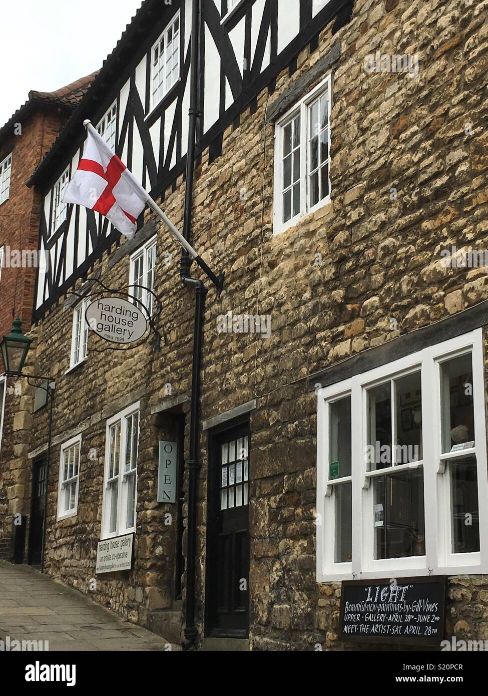 Harding House Gallery, Steep Hill, Lincoln Stock Photo Alamy