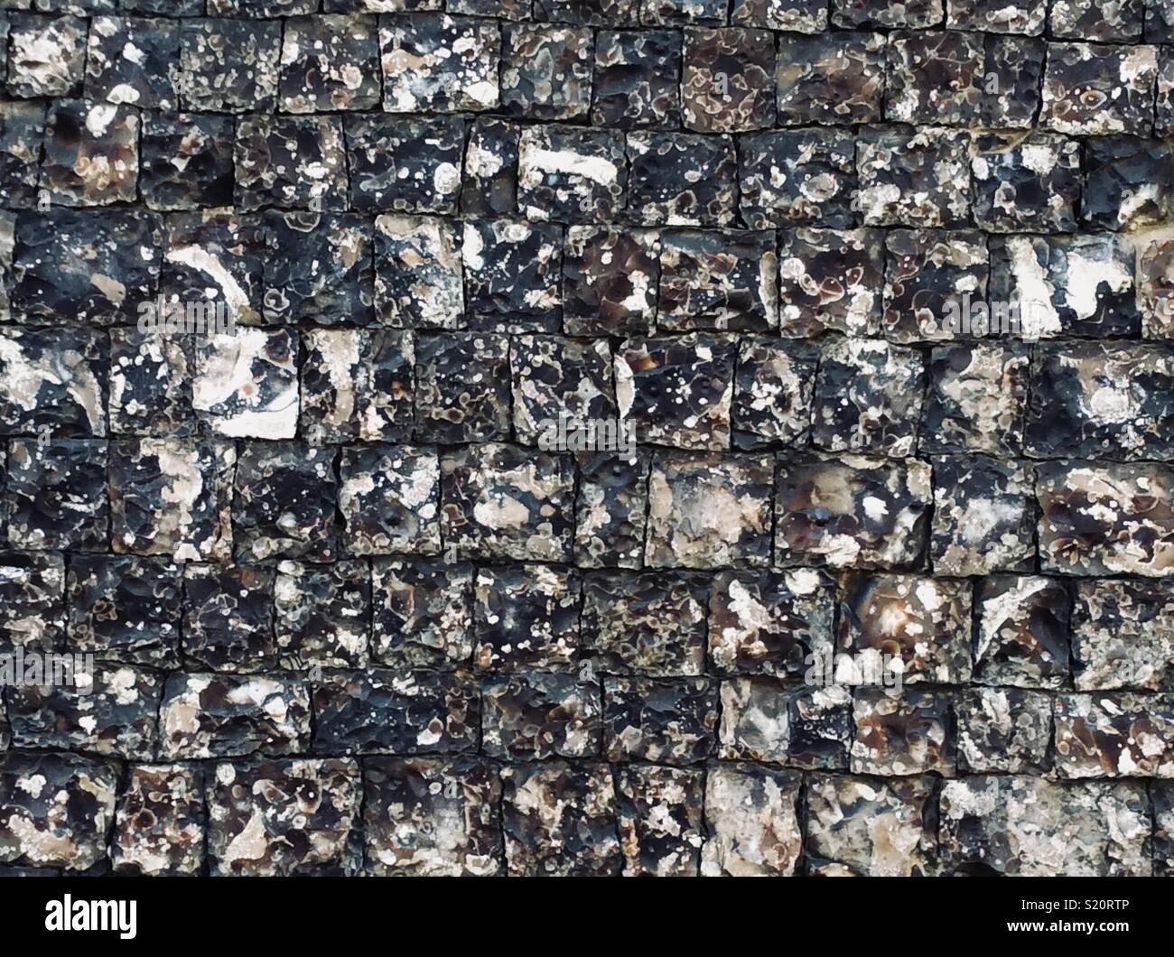 Flint textured wall Stock Photo - Alamy