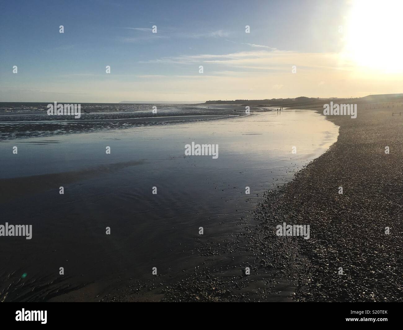 Low tide beach Stock Photo Alamy