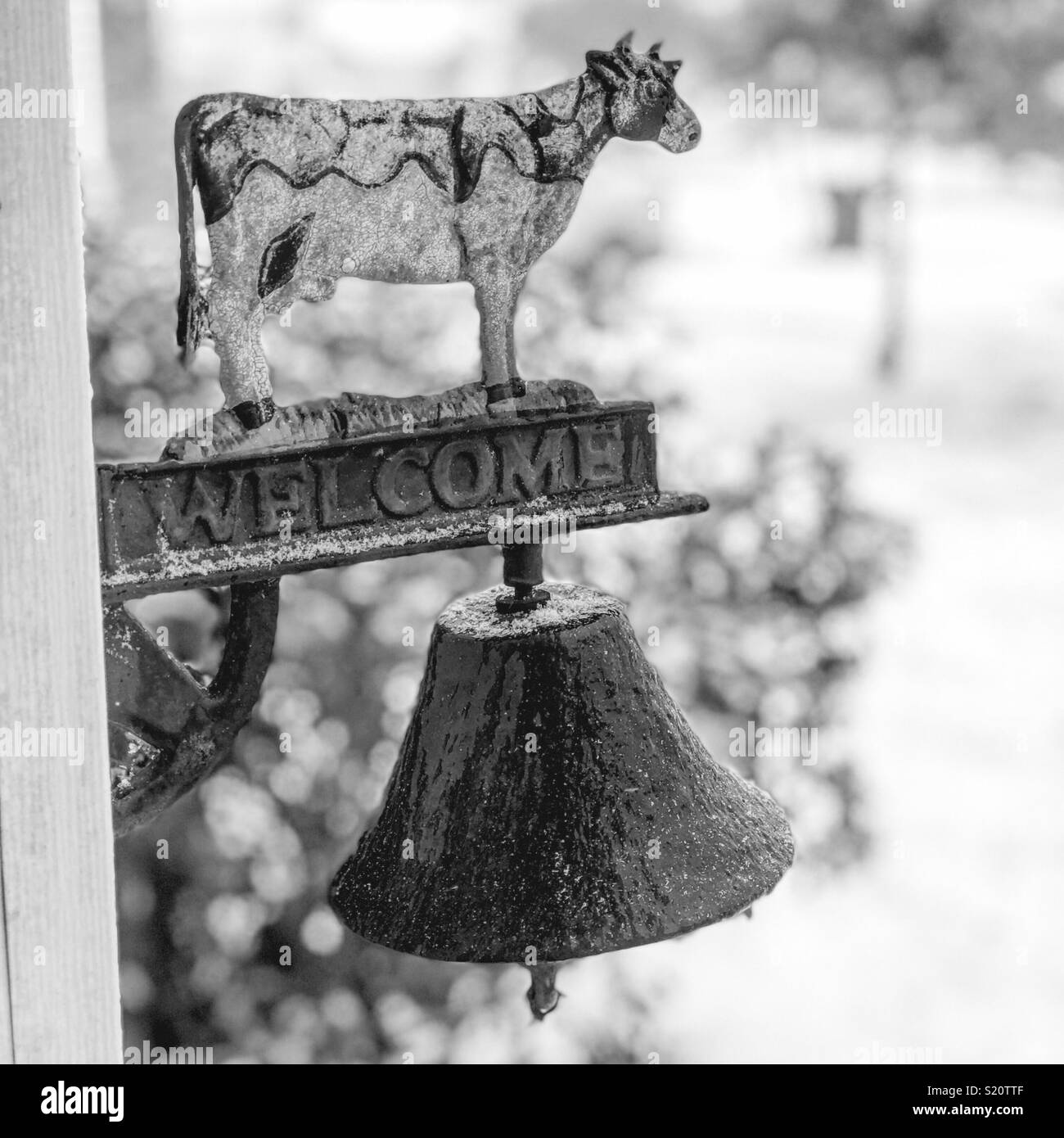 Winter Cowbell Stock Photo