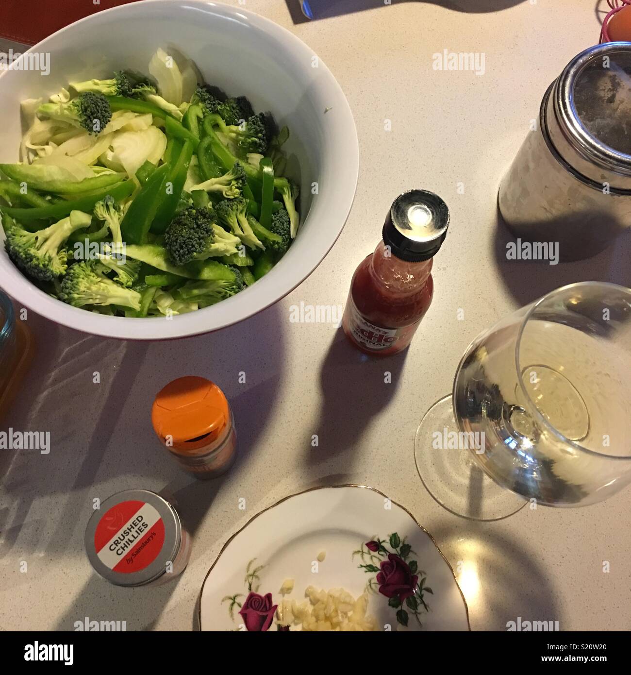 Spicy stir fry Stock Photo - Alamy