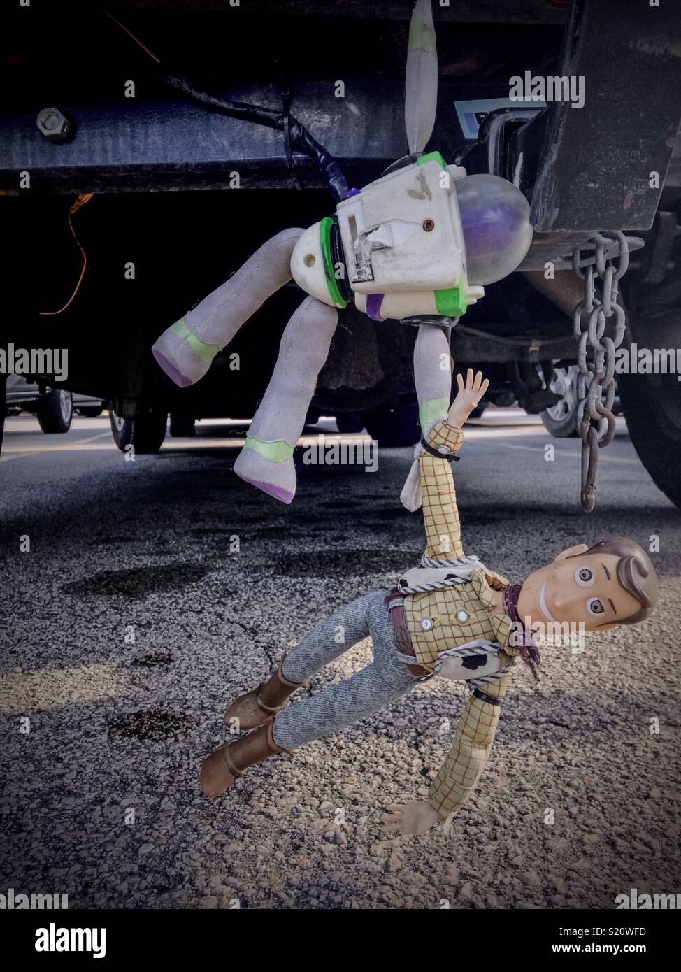 woody and buzz for car bumper