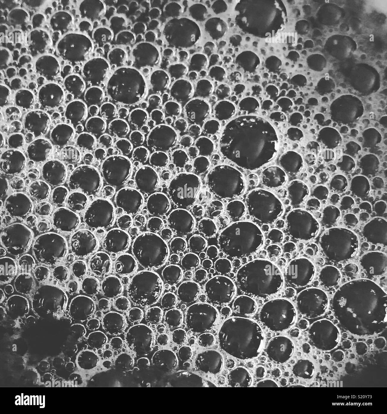 Bubbles in coffee Stock Photo Alamy