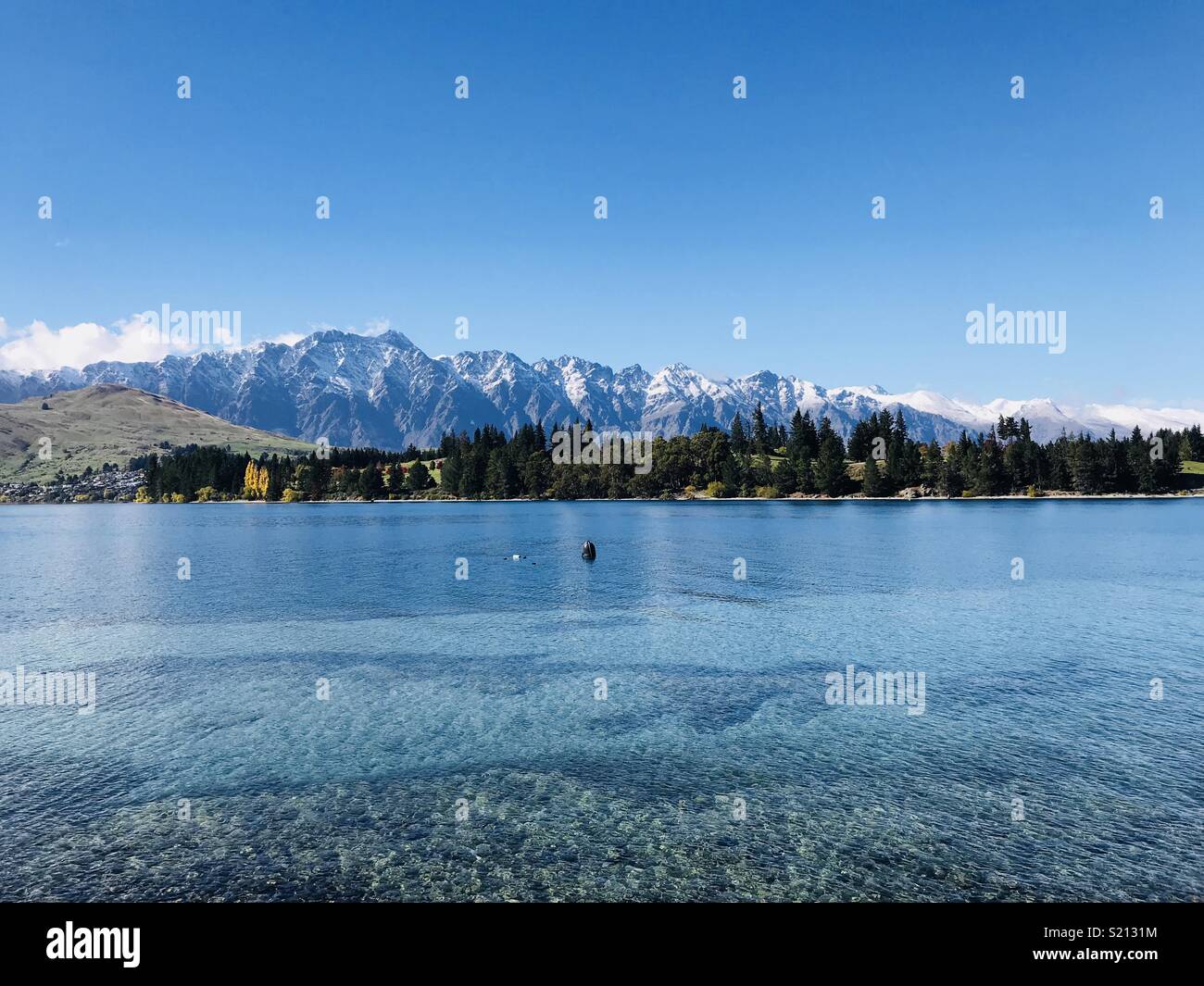 Lake Wakatipu, New Zealand Stock Photo
