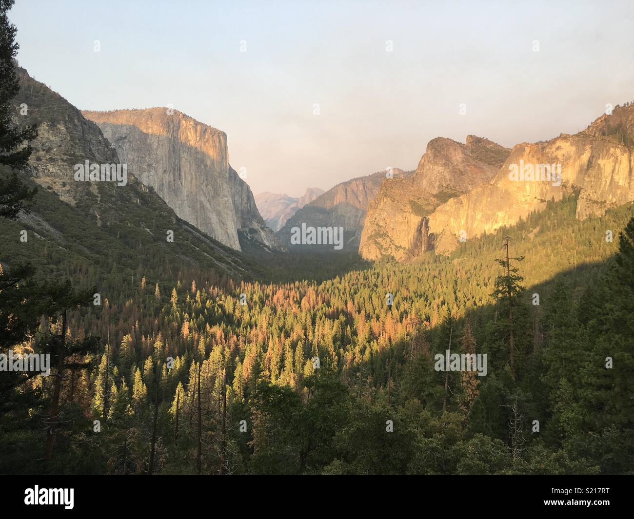 Yosemite sunset Stock Photo