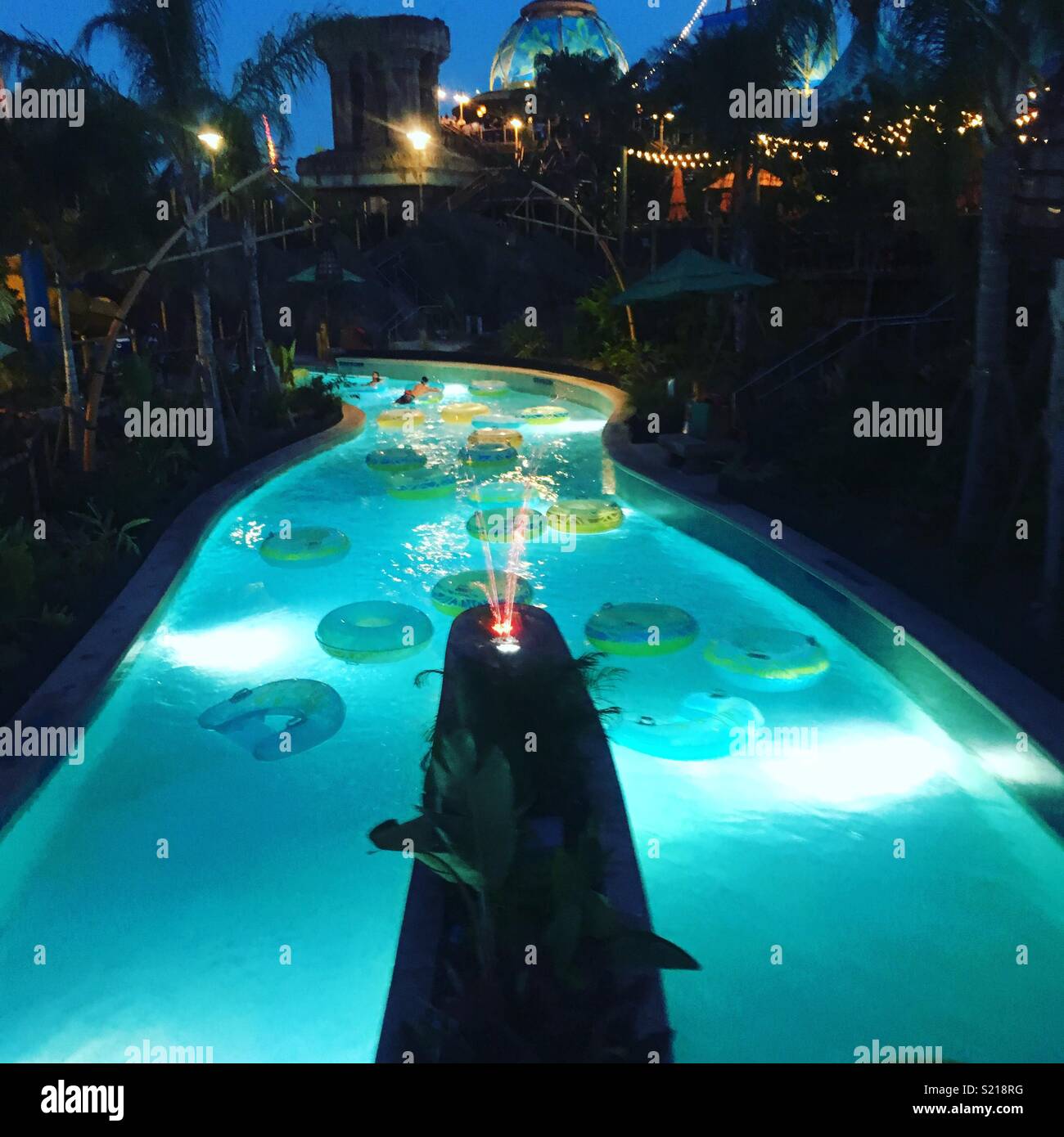 Volcano bay at night Stock Photo Alamy