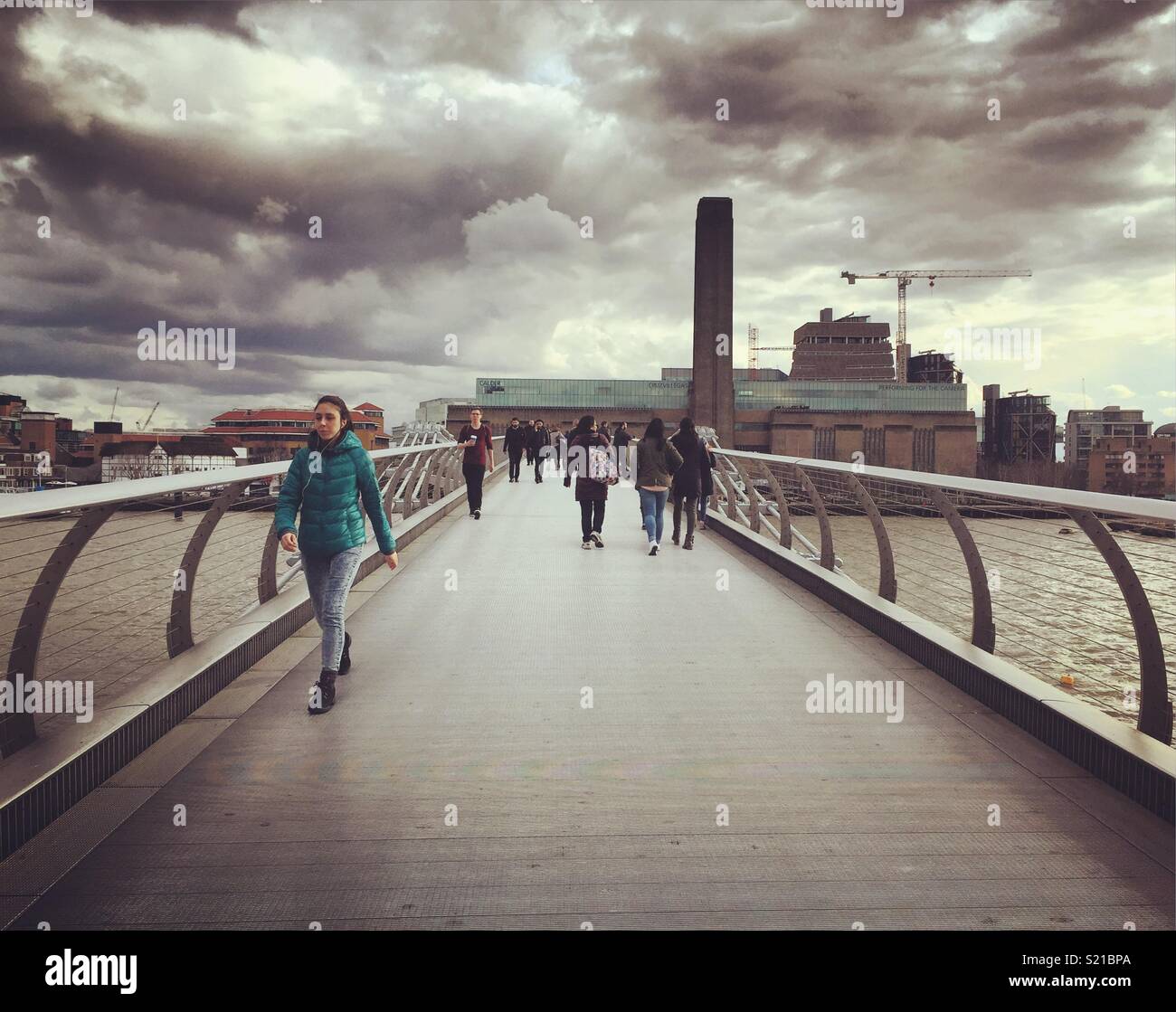 London on a cloudy day - Smartphone Captured Stock Image