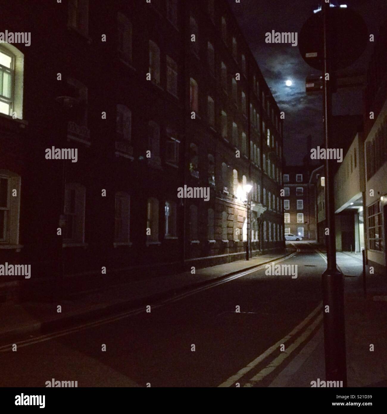 London street at night Stock Photo