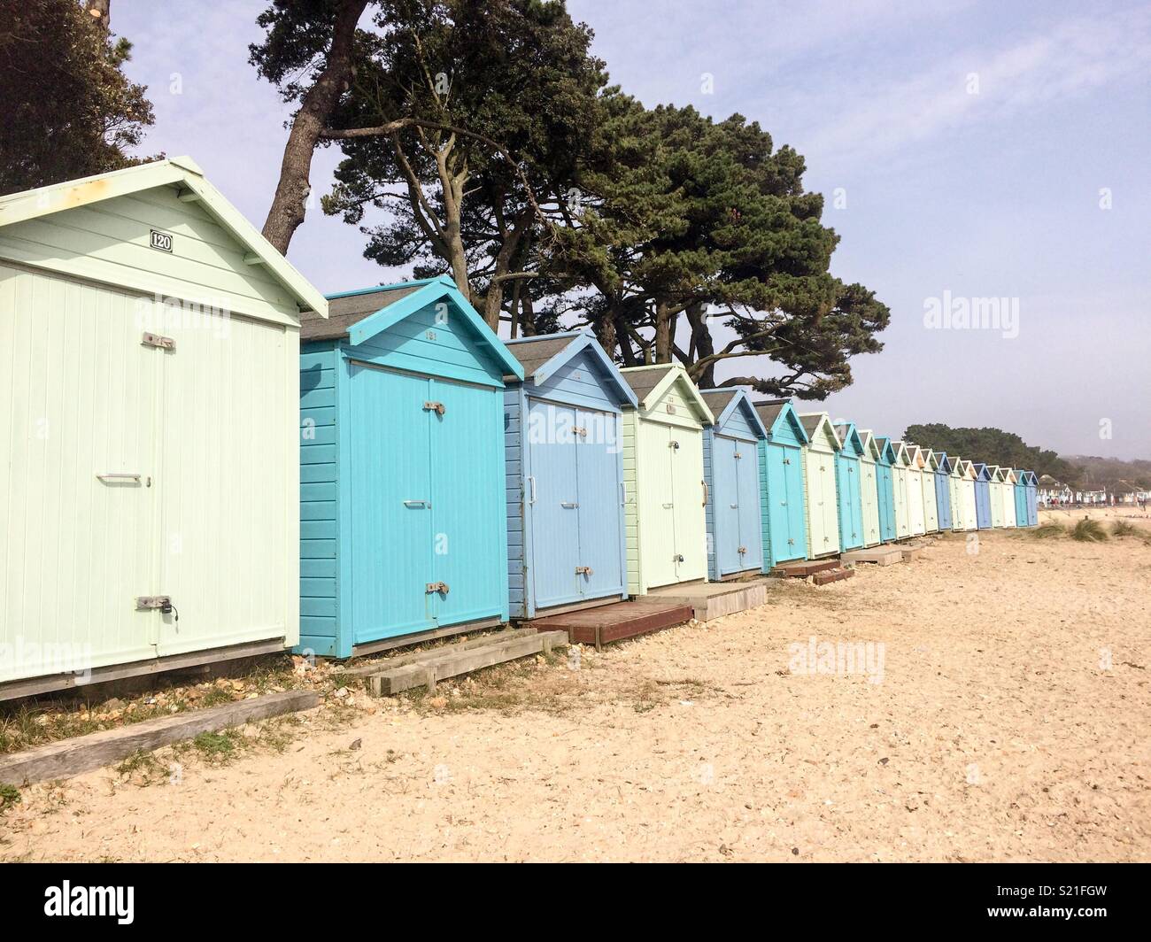 Beach Huts, Avon Beach, Dorset Stock Photo Alamy