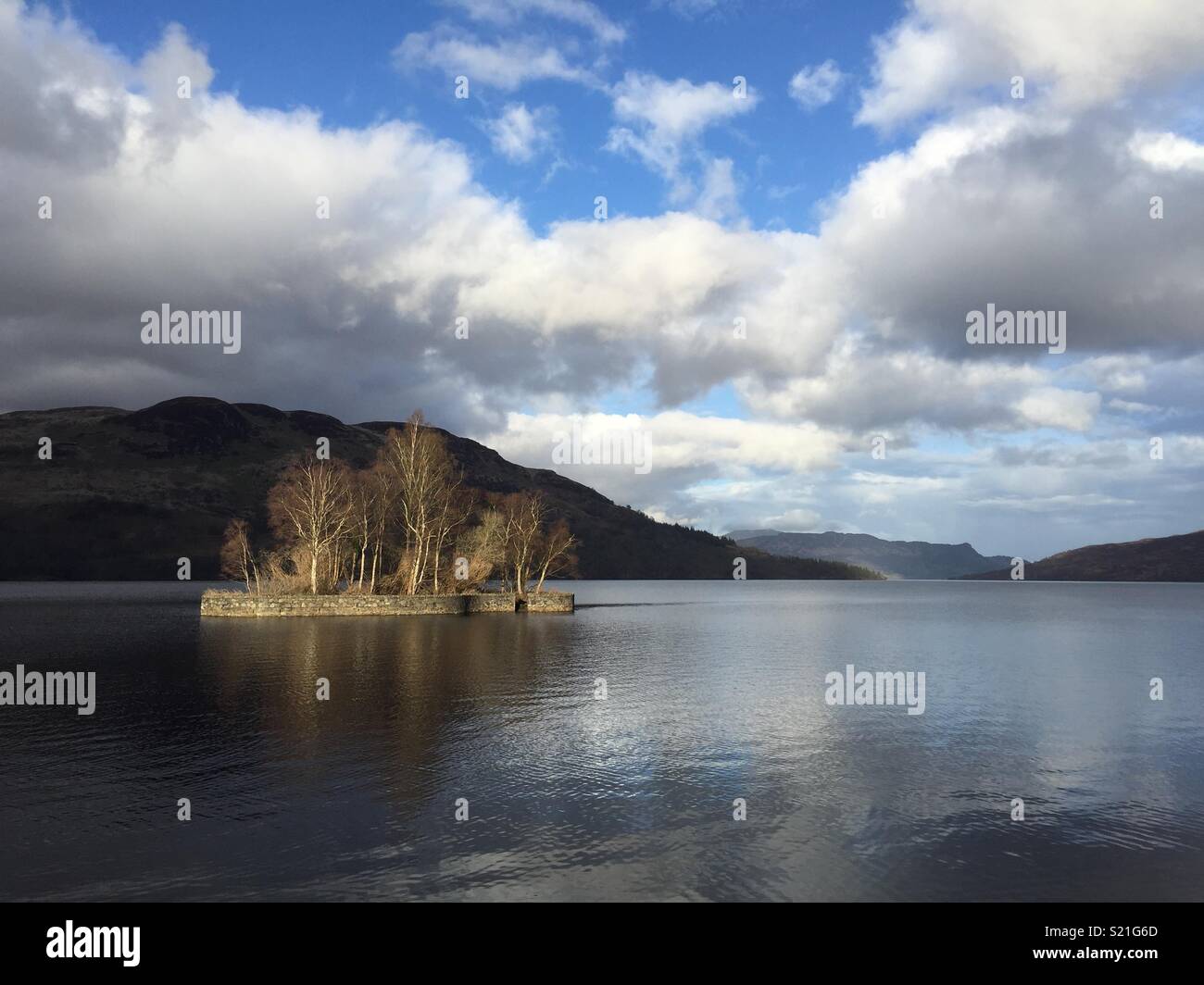 24/04/18 Loch Katrine, Stronachlachar, The Trossachs, Scotland Stock Photo