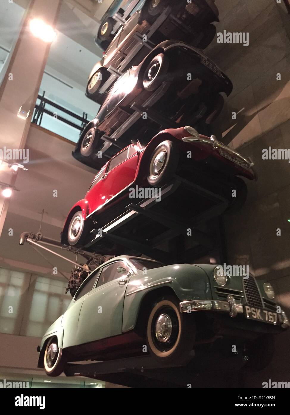 Tower of Cars Stock Photo Alamy