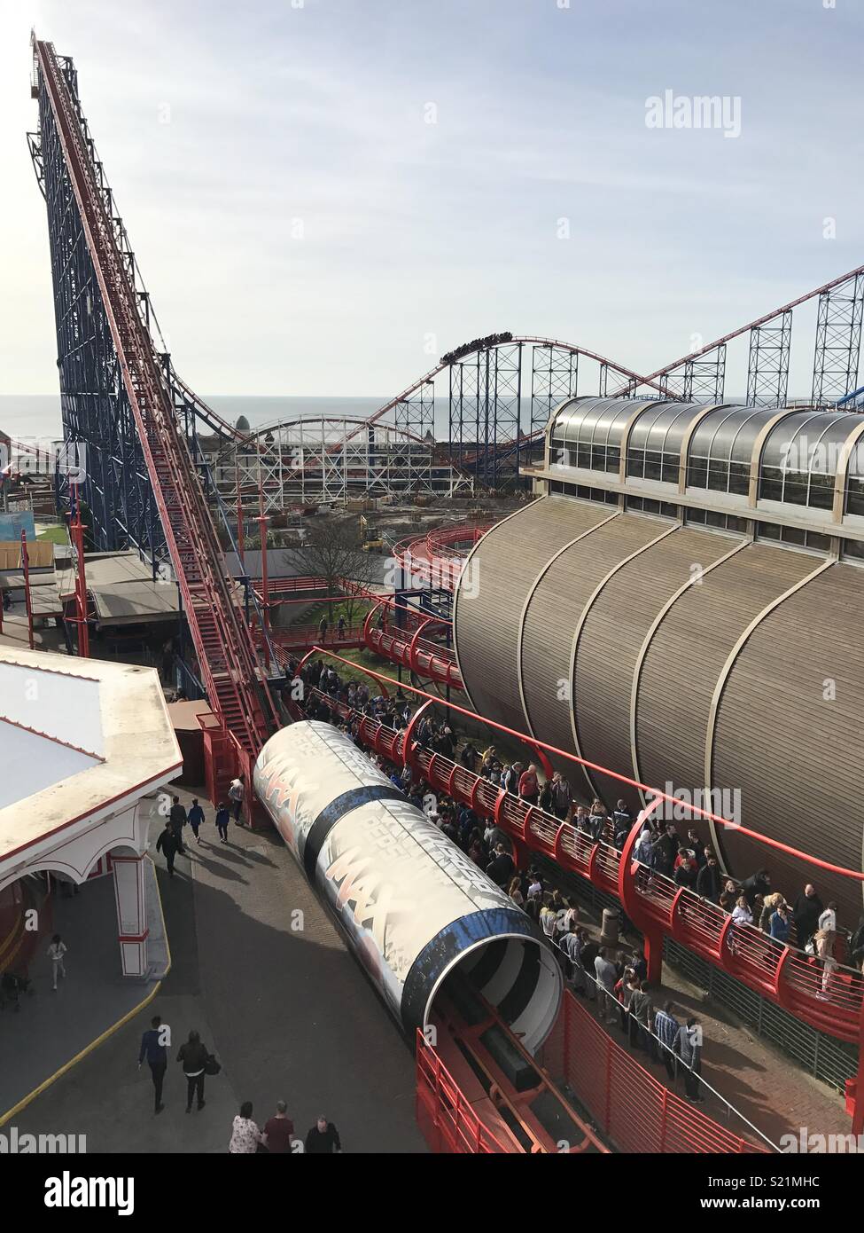 The Big One rollercoaster at Blackpool Pleasure Beach, Blackpool, UK Stock Photo Alamy