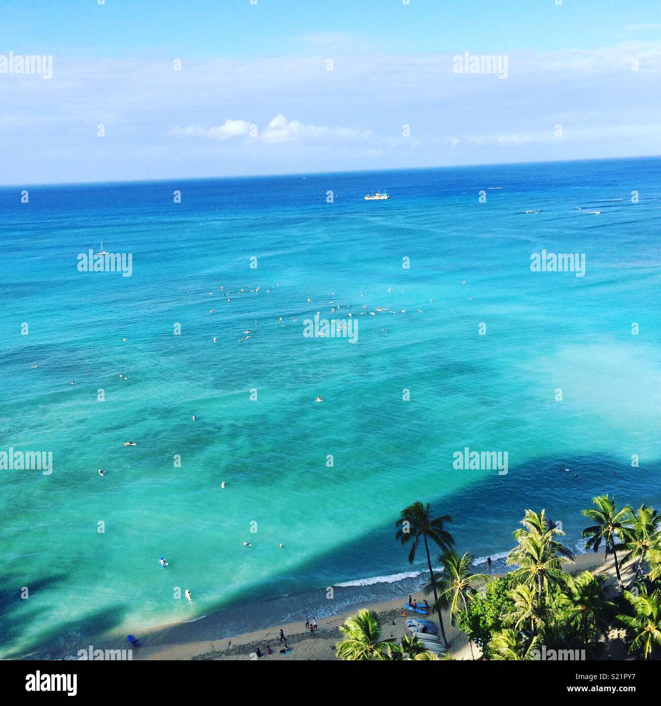 Oahu waikiki beach beaches hi-res stock photography and images - Alamy
