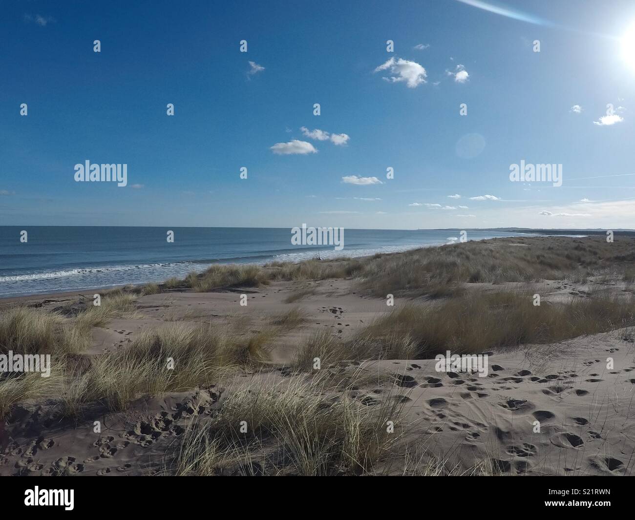 Saint Cyrus Beach, Scotland Stock Photo