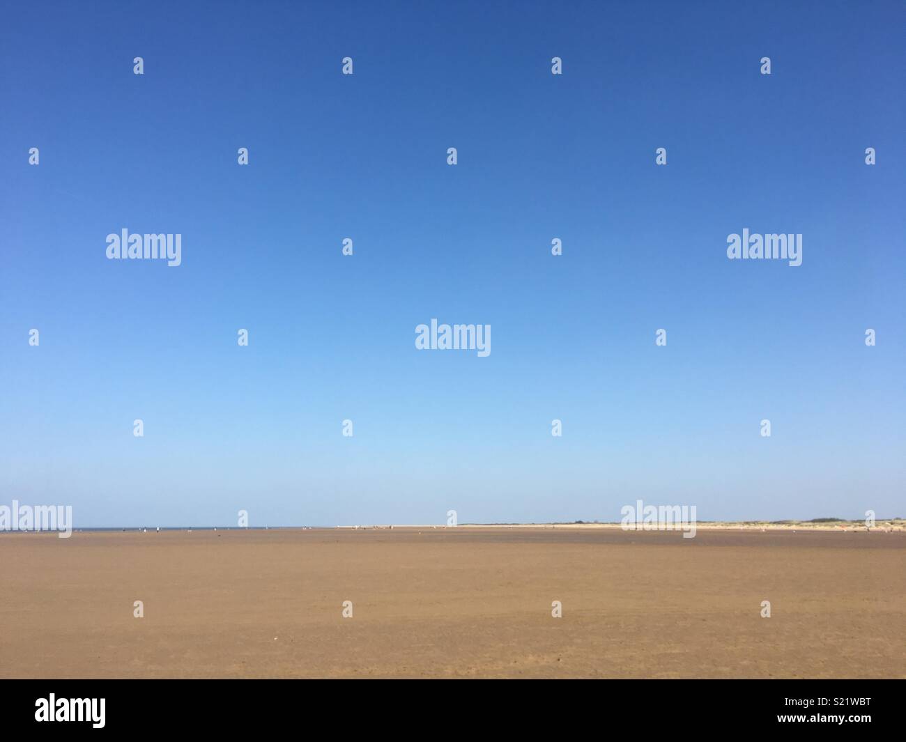 Endless beach Stock Photo