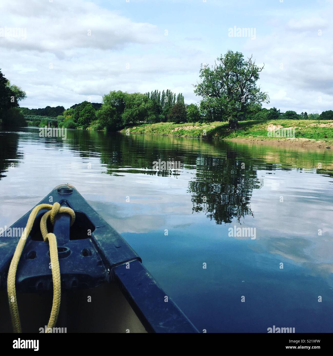 River Wye canoeing Stock Photo