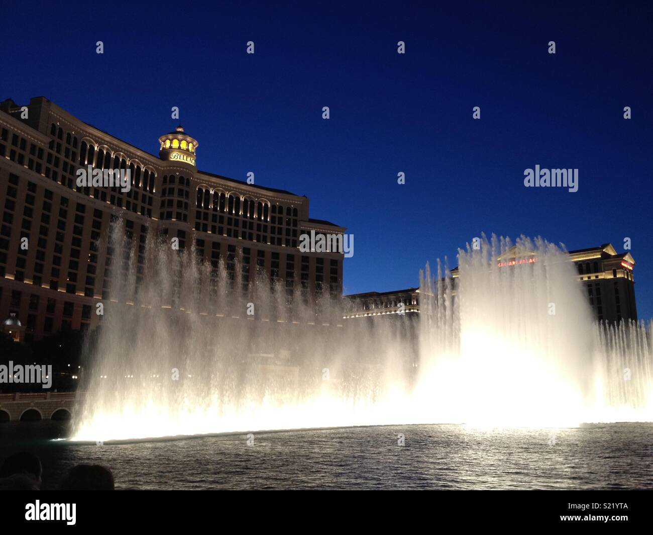 Bellagio Fountains Las Vegas Stock Photo