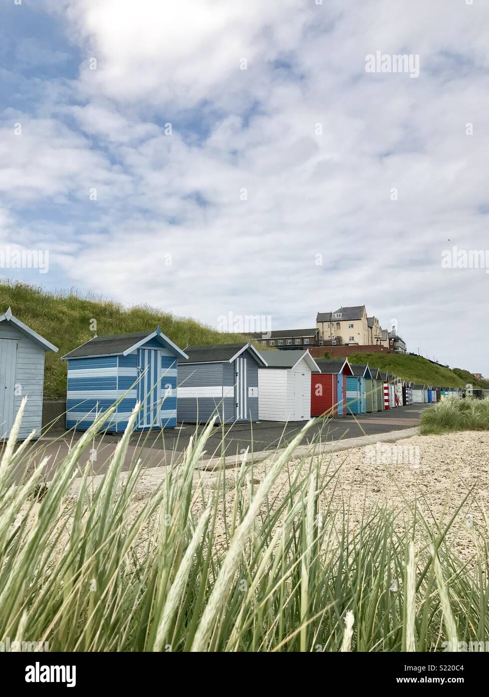 Beach huts Lowestoft Stock Photo Alamy