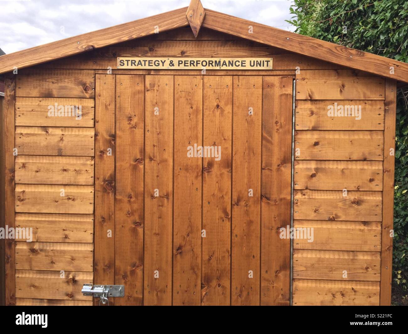 Garden shed strategy unit Stock Photo