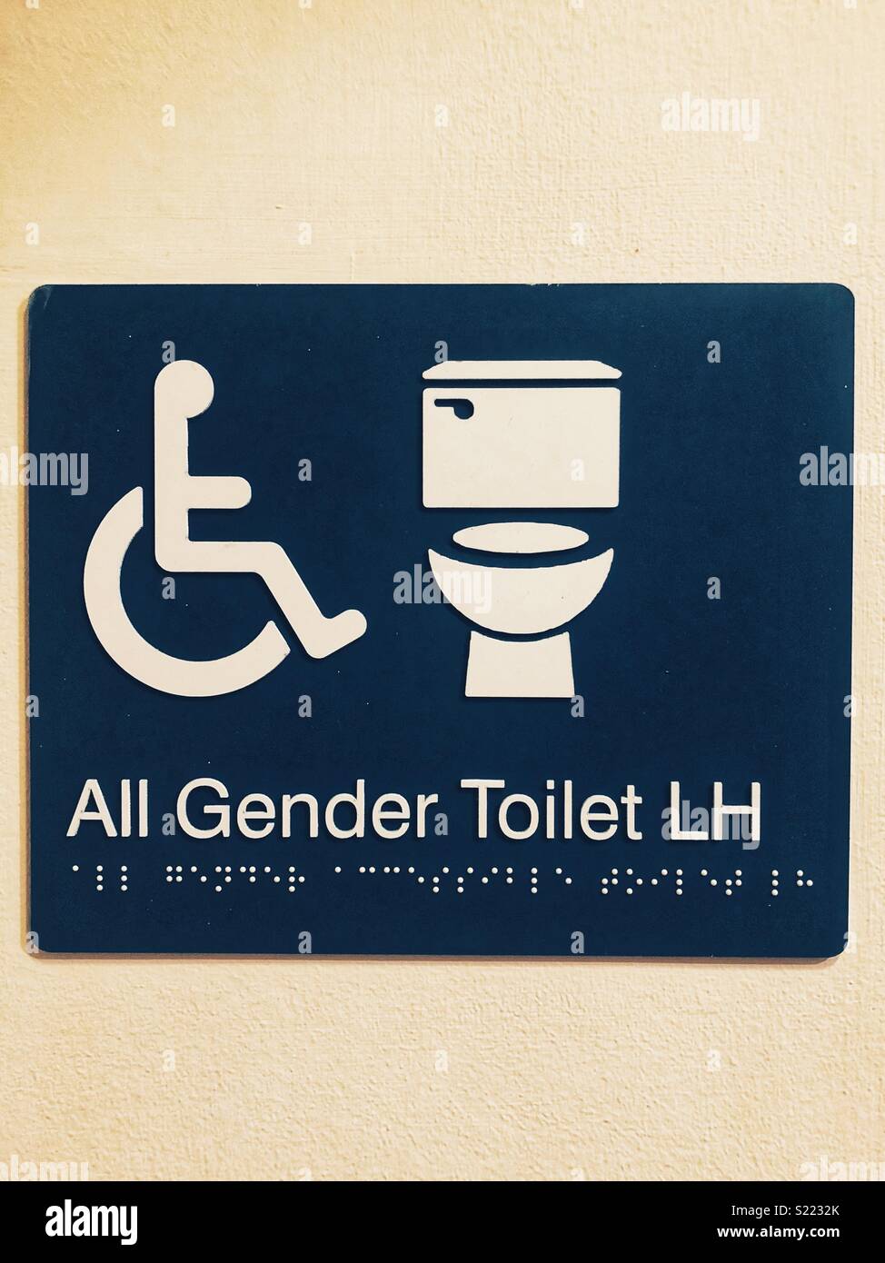 Al gender and disabled toilet Stock Photo