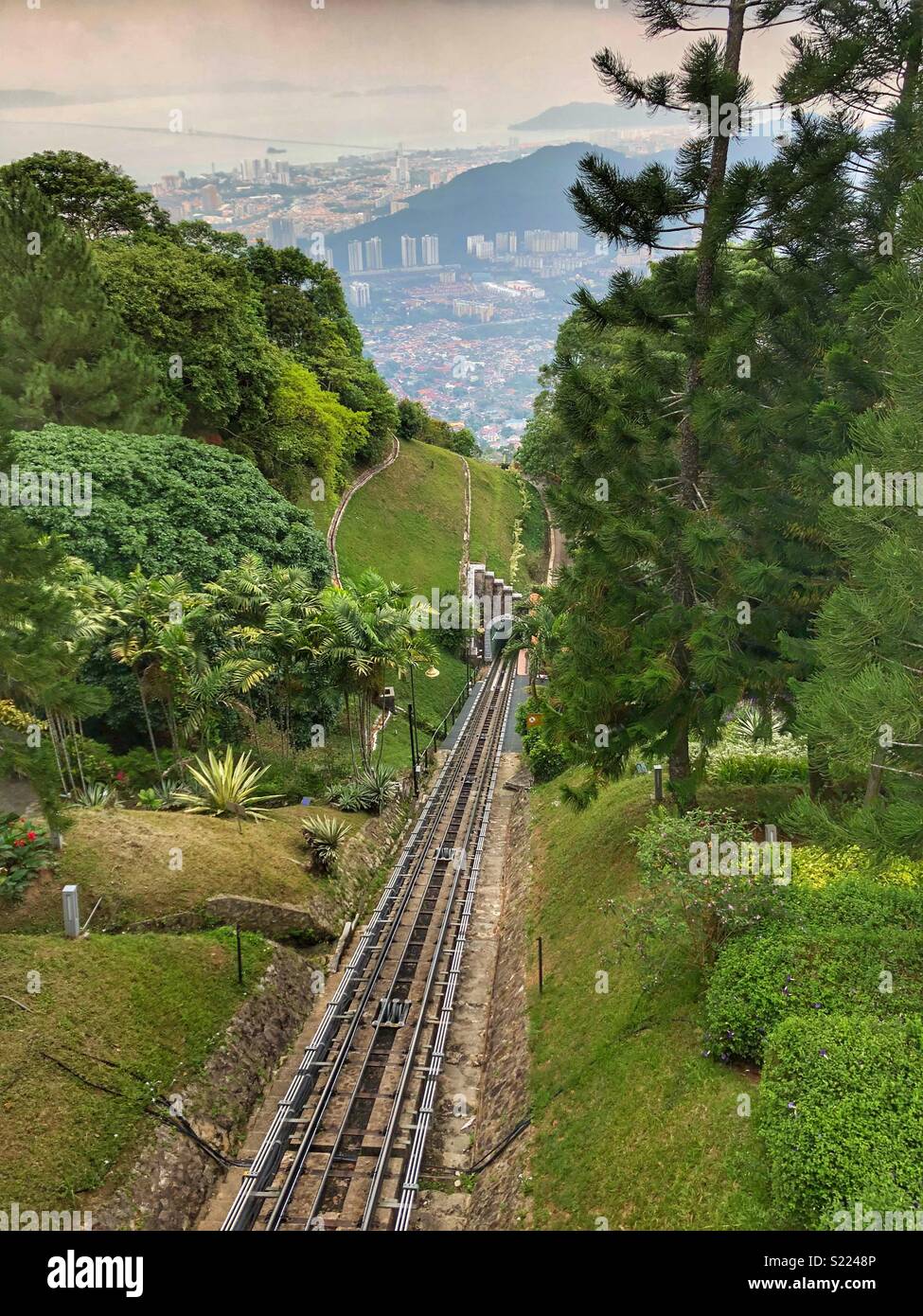 View of Penang from Penang Hill Stock Photo Alamy