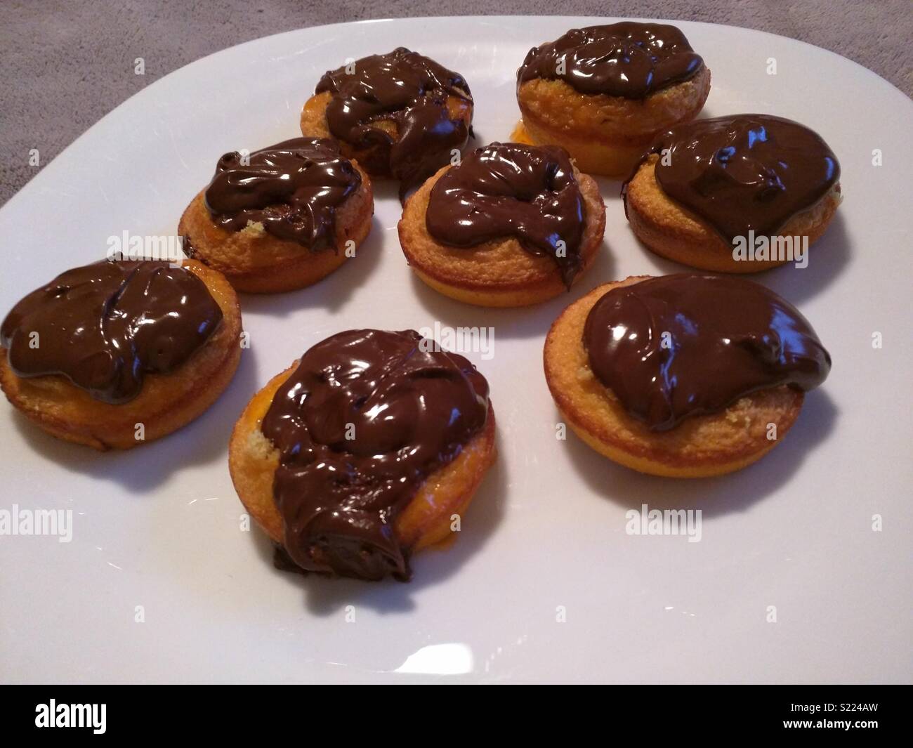 Homemade Jaffa Cakes Stock Photo Alamy